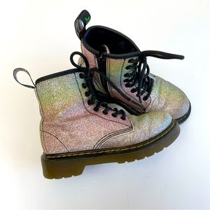Dr. Martin Pascal Airwalk glitter rainbow combat boots